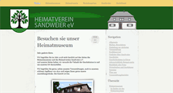 Desktop Screenshot of heimatverein.sandweier.de